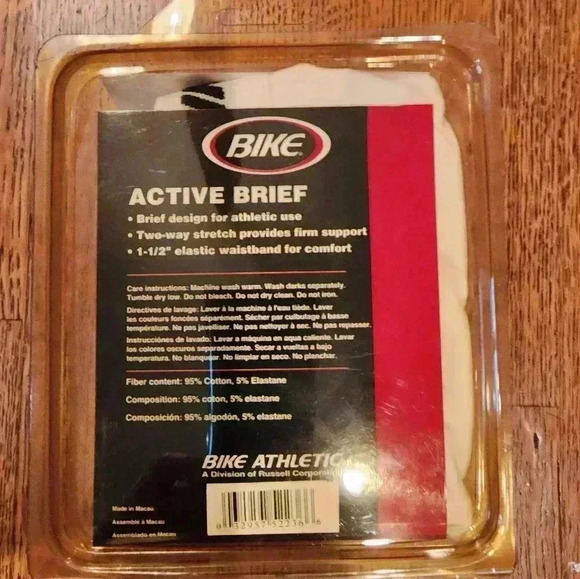 Vintage NOS bike Athletic brief. #7133 no longer produced. White XL - Picture 6 of 6